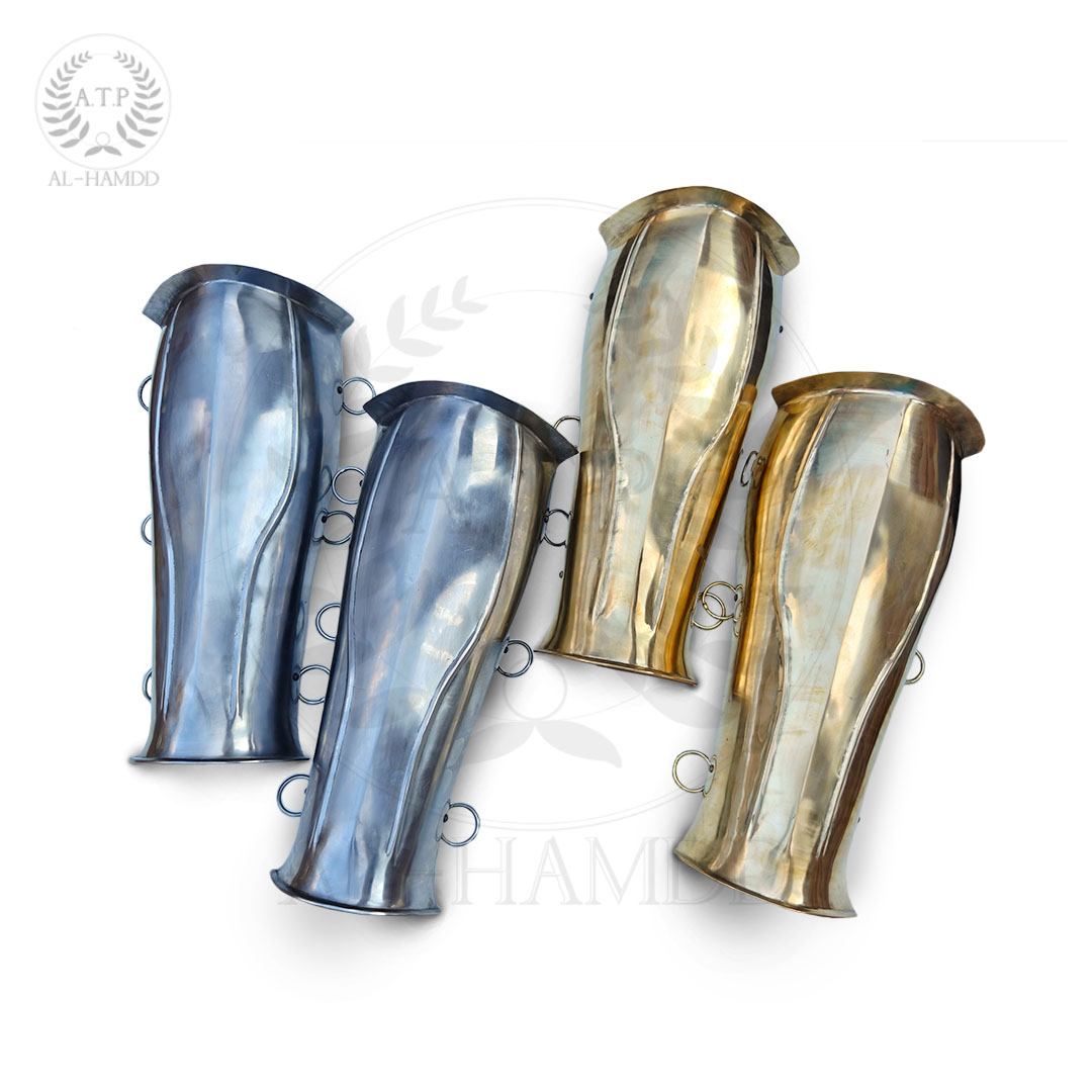 II century roman greaves for reenactment. Museum grade replica of Kunzig type roman greaves. Reenactment greaves for late roman reenactors