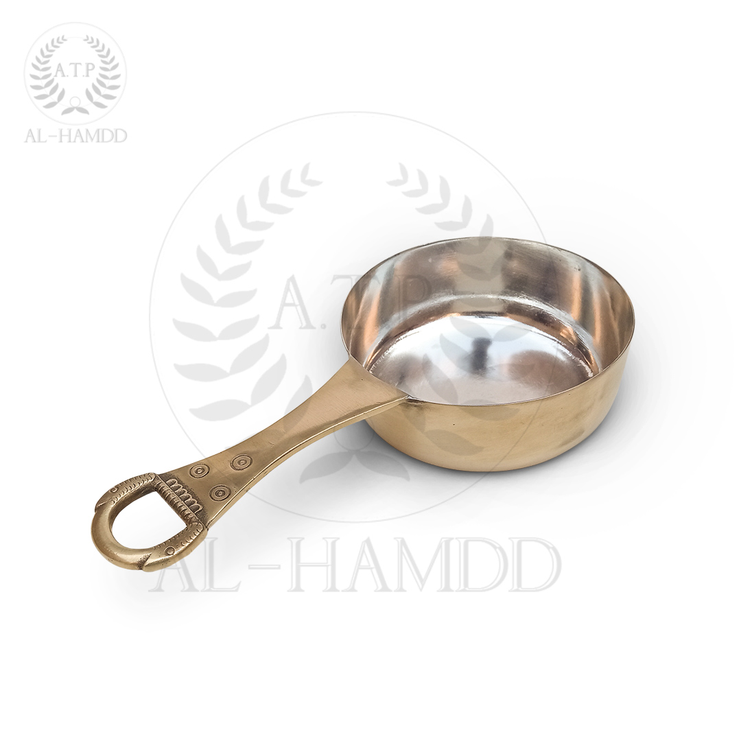 Roman Patera for camping | Brass saucepan