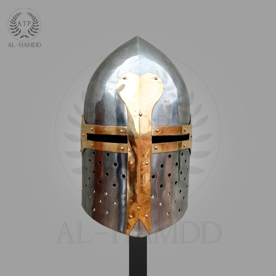 Sugarloaf Great Helm for the medieval era reenactors and also for battle enthusiasts.