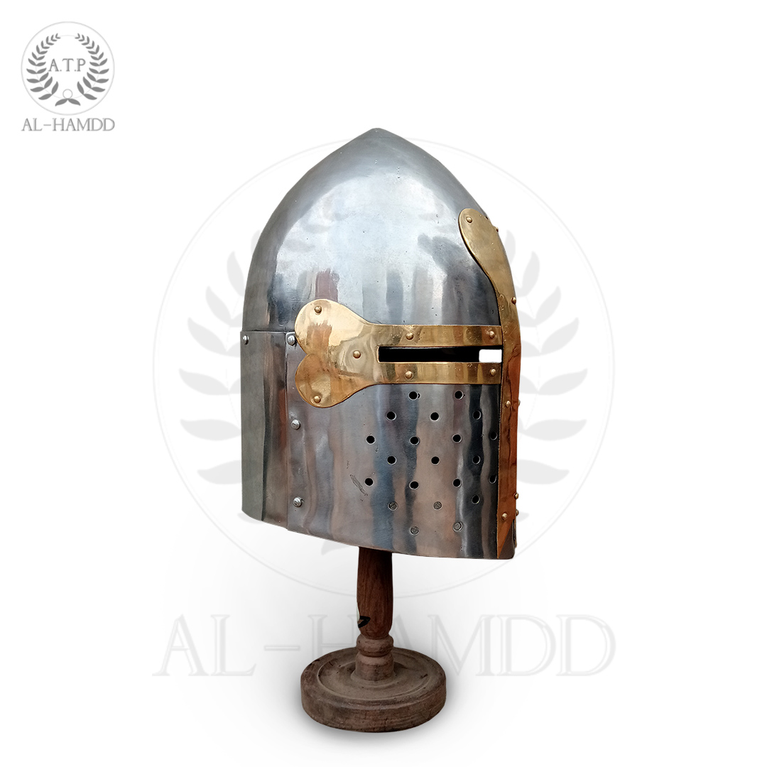 Sugarloaf Great Helm for the medieval era reenactors and also for battle enthusiasts.