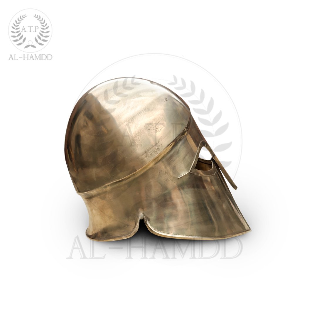 Greek Corinthian Helmet for reenactors and historians. Authentic replica of Corithian helmet