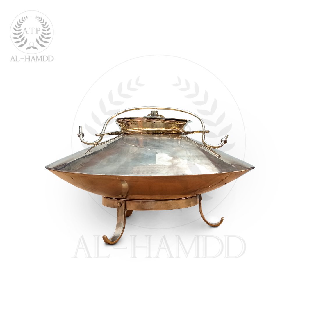 Roman Cooking pot with brass stand for reenactors and home decor