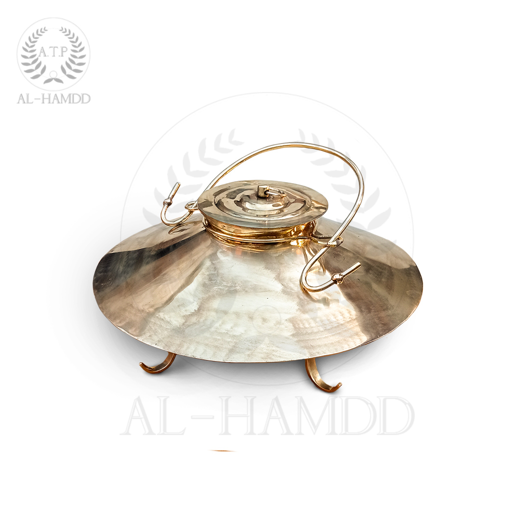 Roman Cooking pot with brass stand for reenactors and home decor