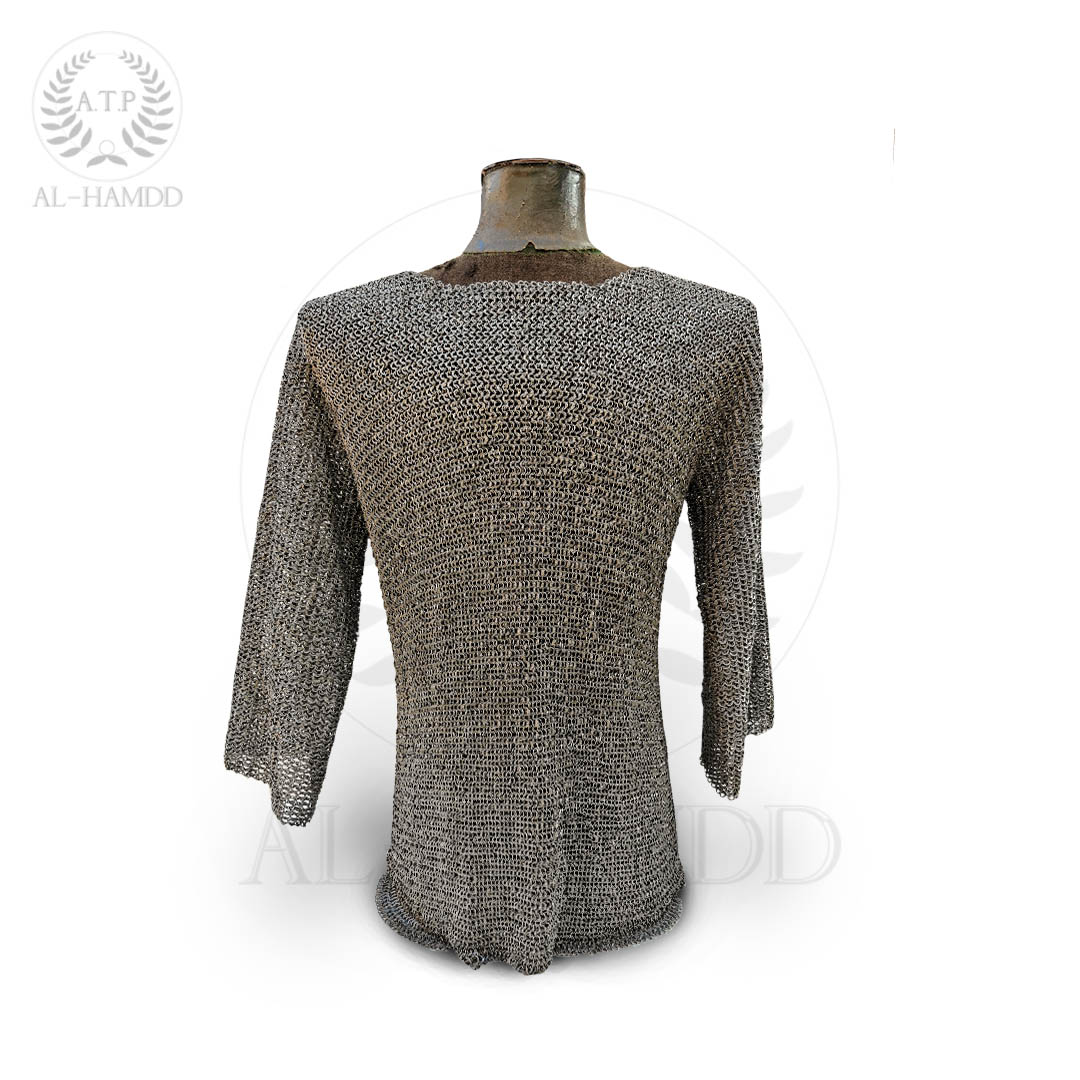 Hauberk 6mm ID riveted chainmail shirt for roman era reenactors